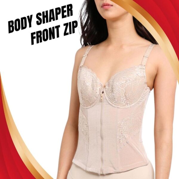 Front Zip Body Shaper (Please Size in Order Note)