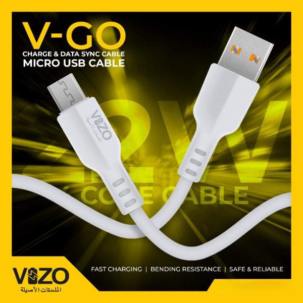 V-go Android Cable | Fast Data Cable Safety Fast Charging | Best Quality Android Cable