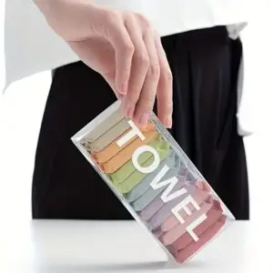 14 Pcs Compressed Travel Disposable Face Towel – Portable Coin Tissue Towels for Travel, Gym, Hotel & Outdoor Use